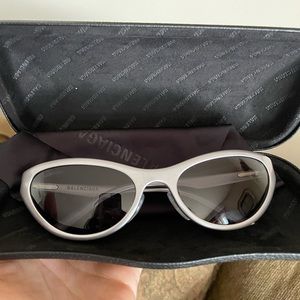 Balenciaga Silver Sunglasses
